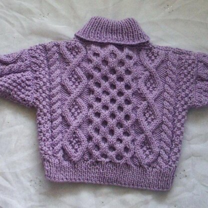 Aisling aran sweater for baby or toddler