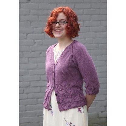 466 Hyacinth Cardigan - Knitting Pattern for Women in Valley Yarns Stockbridge