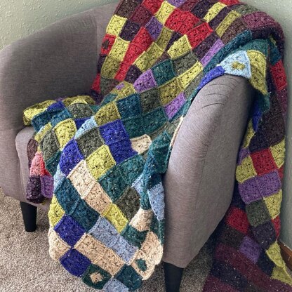 Quilted Crochet Temperature Blanket