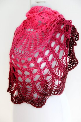 Triangular shawl "dreamcatcher"