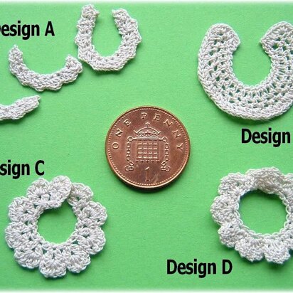 1:12th scale Ladies collar and cuff sets