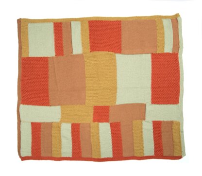 Patchwork Throw and Cushion in Deramores Studio DK Acrylic - Downloadable PDF