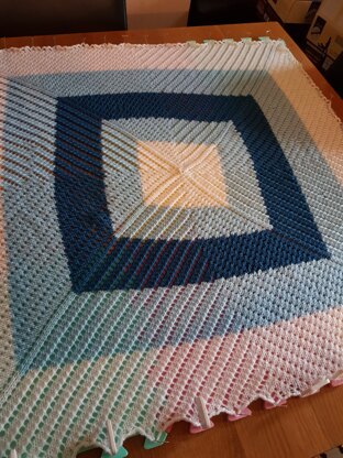 Eyelet baby blanket