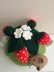 Nature tea cosy. Animal tea cosy .Pesky mouse in the strawberry patch