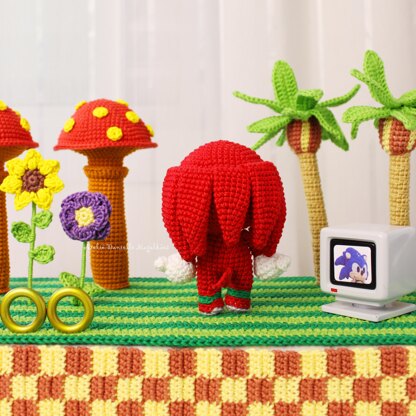 Knuckles the Echidna Amigurumi Crochet Pattern – PDF Digital Download (English)