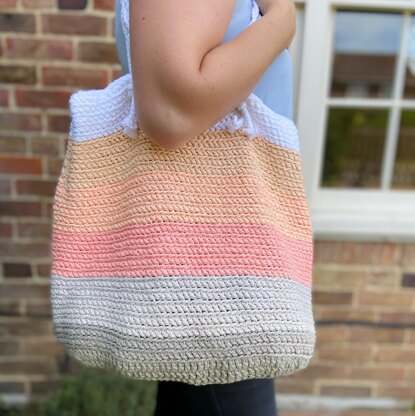 Summer Stripe Beach Bag