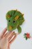 Crochet dinosaur baby rattle