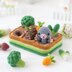 5-in-1 vegetable patch crochet pattern amigurumi by AradiyaToys mini kingdom mushroom gnome crochet tutorial DIY PDF file bunny garden girl by AradiyaToys (Olka Novytska)