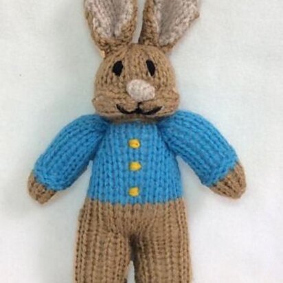 Peter Rabbit Finger Puppet - knitting pattern