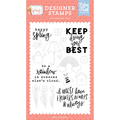 Echo Park Paper Happy Spring Stamp Set