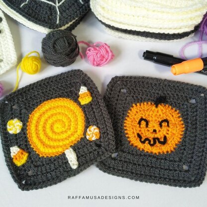 Candy Corn Granny Square