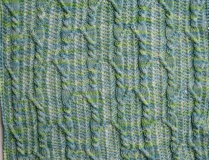 Easy Abiko Cable Lace Shawl
