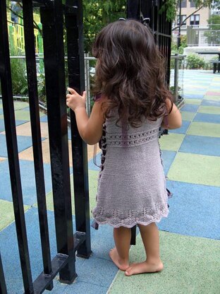 Little Girl Big Girl Dress Knitting pattern by Sami Kaplan