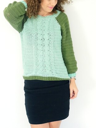 Spring Time Cable Sweater