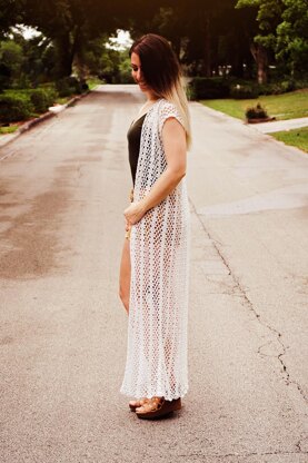 Long Summer Crochet Duster