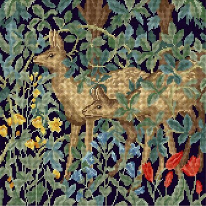Bothy Threads Greenery Deer Tapestry Kit - 14 x 14 In