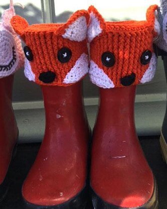 Animal welly boot topper