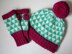 Triangulation fingerless mitts