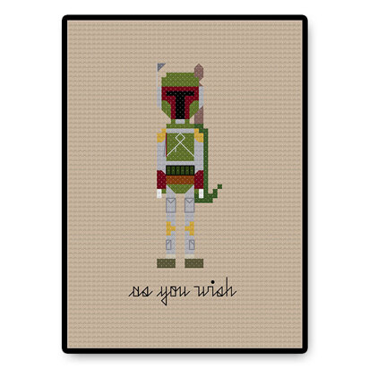 Boba Fett - PDF Cross Stitch Pattern