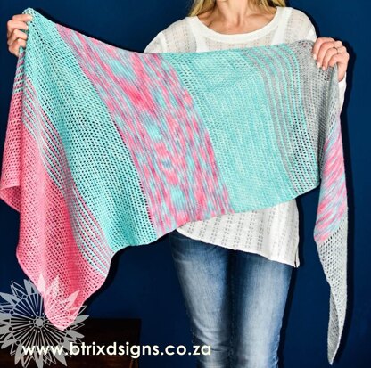 Tunisian Scalene Shawl