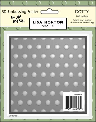 Lisa Horton 3D Embossing Folder - Dotty