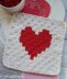 C2C Enamored Heart Washcloth