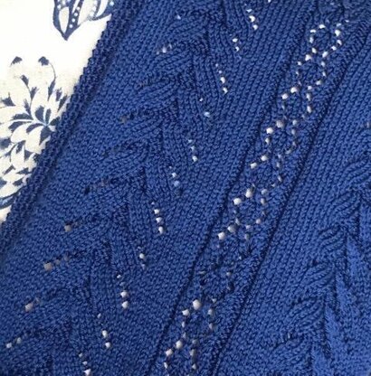 Nell's Brocade Lace Scarf in Cascade Heritage Silk