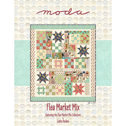 Moda Fabrics Flea Market Mix Quilt - Downloadable PDF