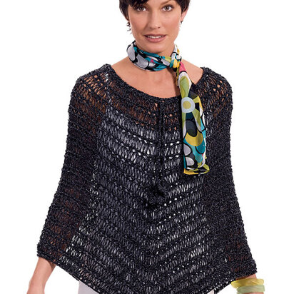 Esther Summer Poncho in Berroco Fuji - knitting pattern