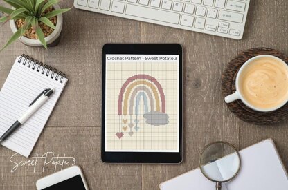 Rainbow Boho Baby Blanket