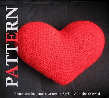 Heart Cushion - PDF crochet pattern