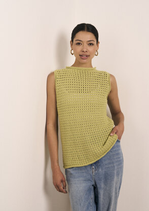 Wilhelmine Top in MODE at Rowan Cotton DK