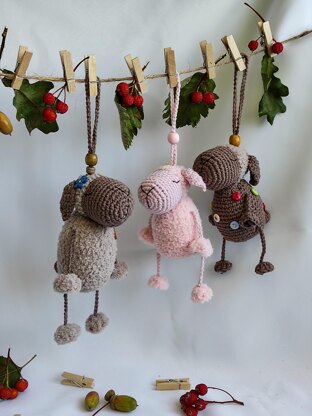 Pendant and keychain toy sheep