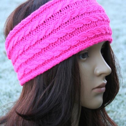 Swish Earwarmer Headband - knitting pattern