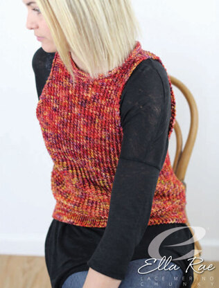 Petra Vest in Ella Rae Lace Merino Chunky - ER23-01 - Downloadable PDF