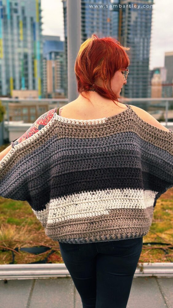 Cozy Batwing Sweater Crochet pattern by Sam Bartley LoveCrafts