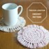 Posavasos de crochet boho con flecos