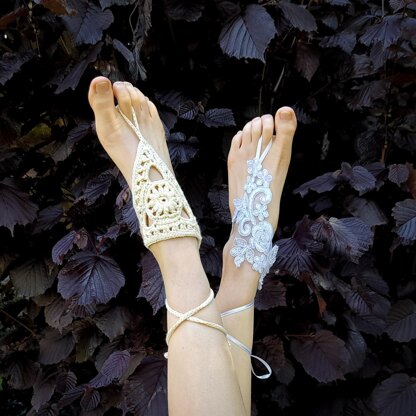 Tangled Barefoot Sandals