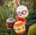 Painted Daisy Hanging Decoration Knitting Pattern - Toy Knitting Pattern