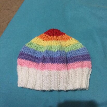 Rainbow Baby Beanie Pattern