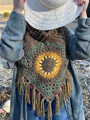 Sunflower Cowl Scarf