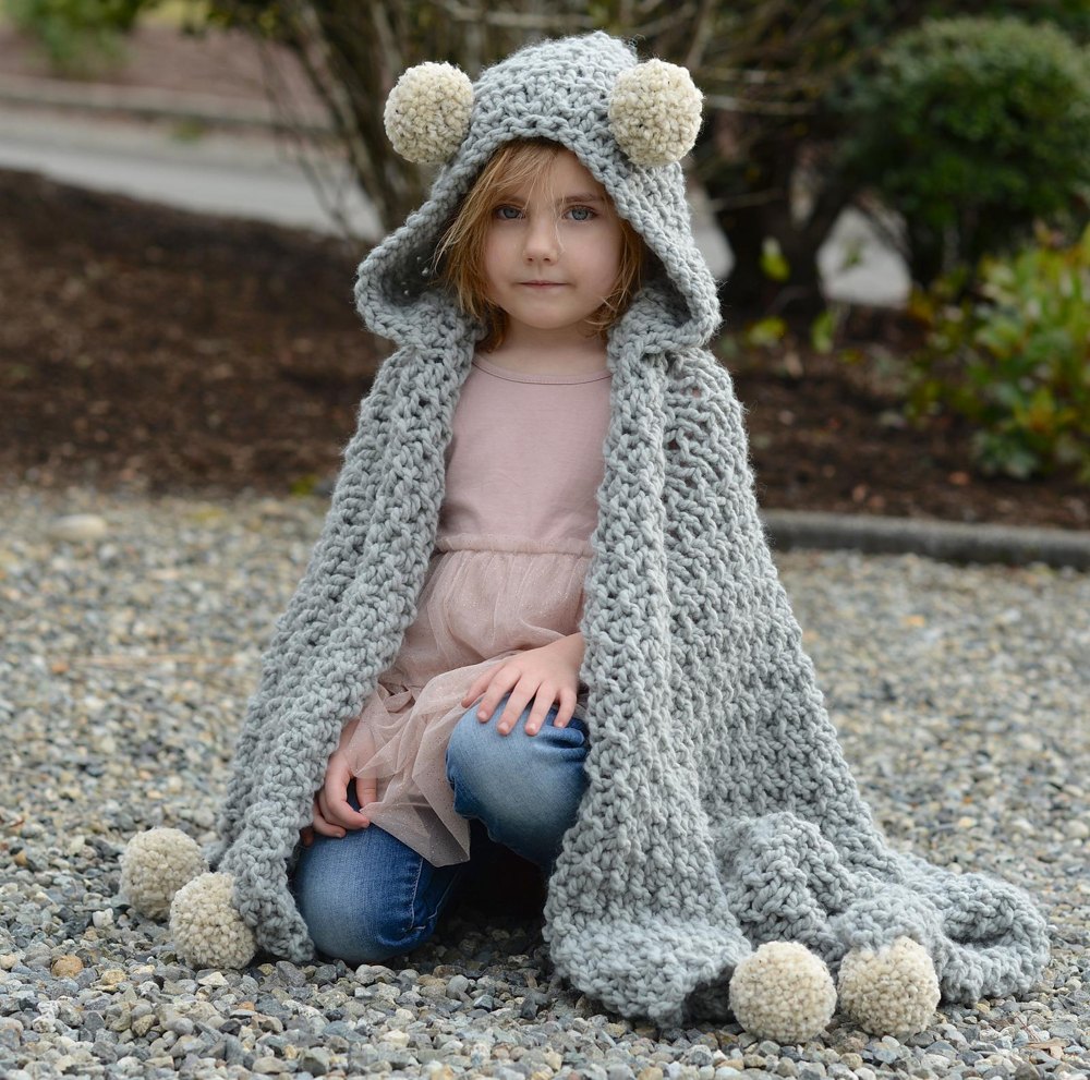 Bear discount hooded blanket