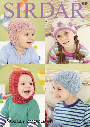 Hats in Sirdar Snuggly Doodle DK - 4929 - Downloadable PDF