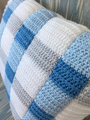 Wintry Gingham Pillow