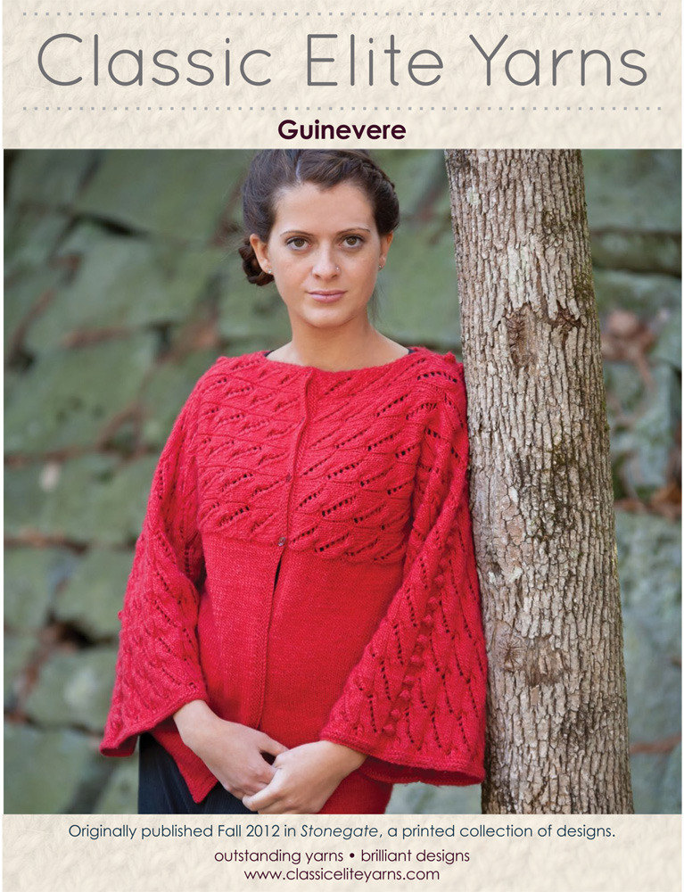 Guinevere Cardigan in Classic Elite Yarns Magnolia Downloadable