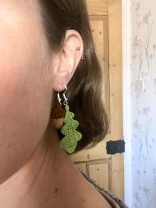 Acorn and Oak Leaf Earrings