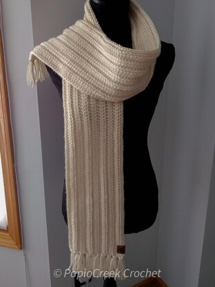 PapioCreek Rib Stitch Scarf