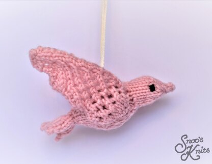 Bird Dove Ornament Decoration Snoo's Knits