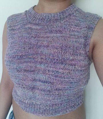 Closed Neck Crop Top