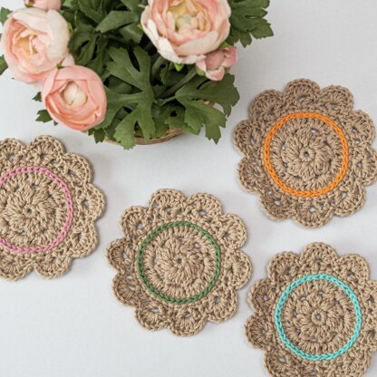 Crochet Spring Coaster